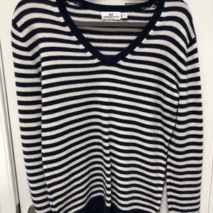 Vineyard Vines Striped Navy Sweater